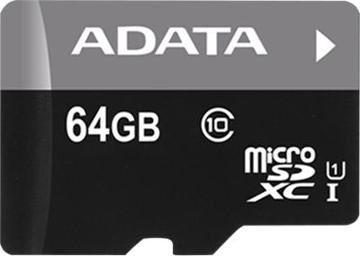 Immagine prodotto Adata Scheda di memoria flash Premier (adattatore da microSDXC a SD incluso) (64 GB, microSDXC, U1, UHS-I)