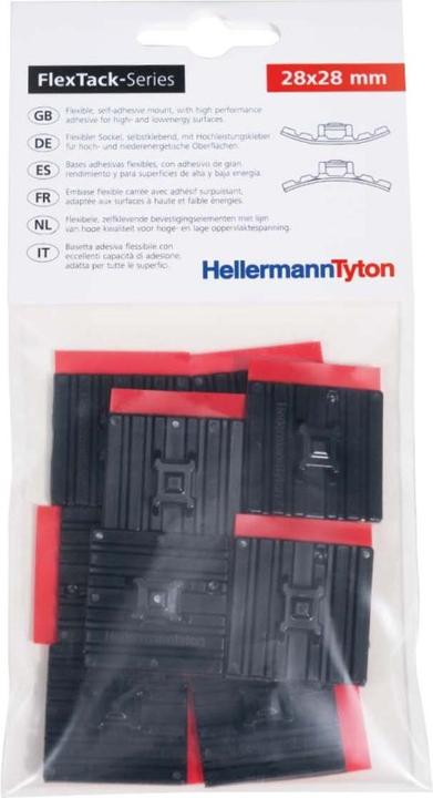 Actual product image HellermannTyton Adhesive base (Fixing loops, 28 mm, 10 pcs.)