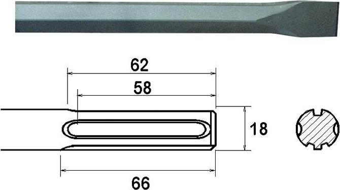Image du produit Faithfull Sds Max Chisel