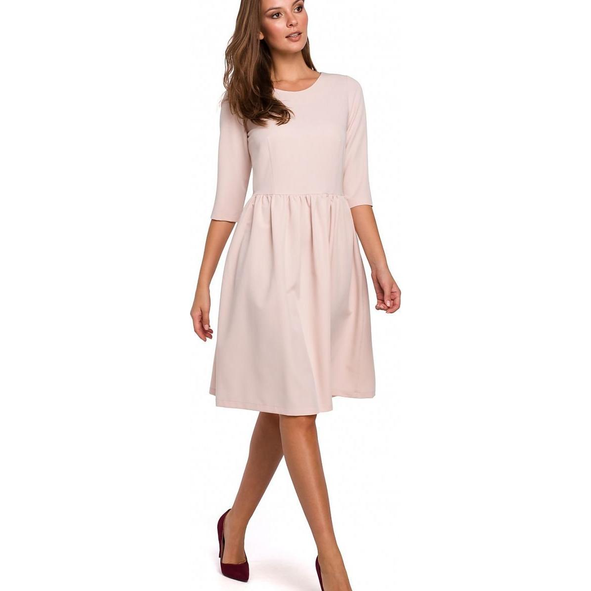Makover, Damen, Kleider, Alltagskleid, Beige, (XL)