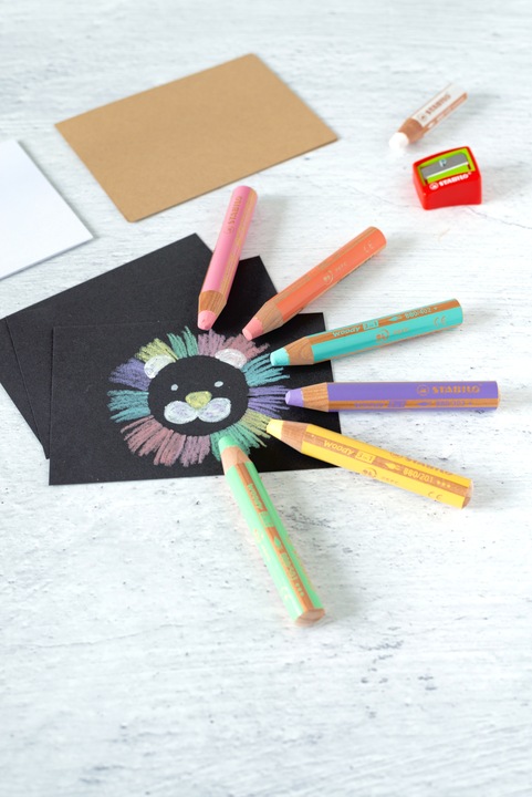 Actual product image STABILO woody 3 in 1 coloured pencil (Pastel green, 1 x)