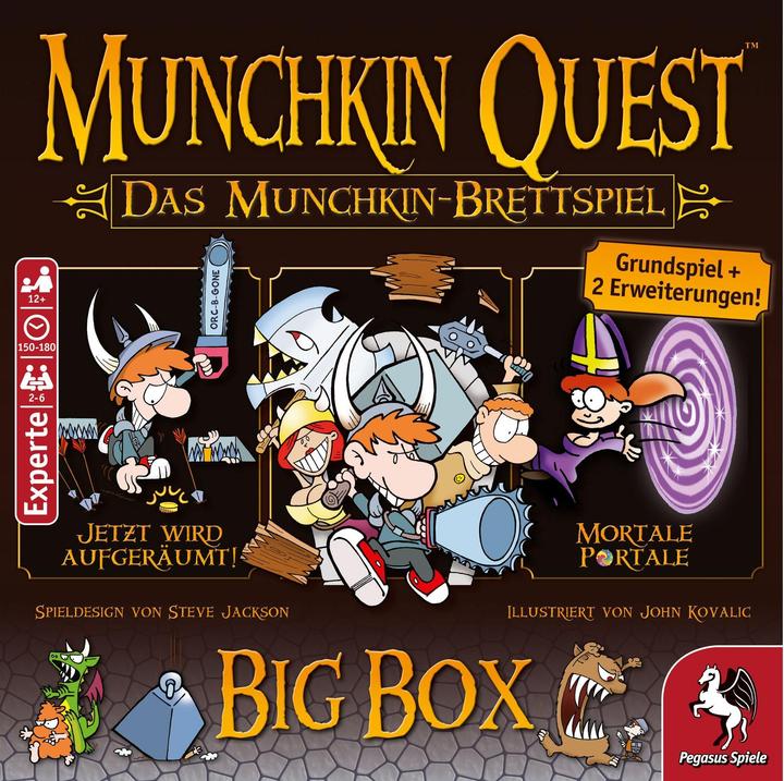 Actual product image Pegasus Munchkin Quest - board game (German, 2 - 4 Players)