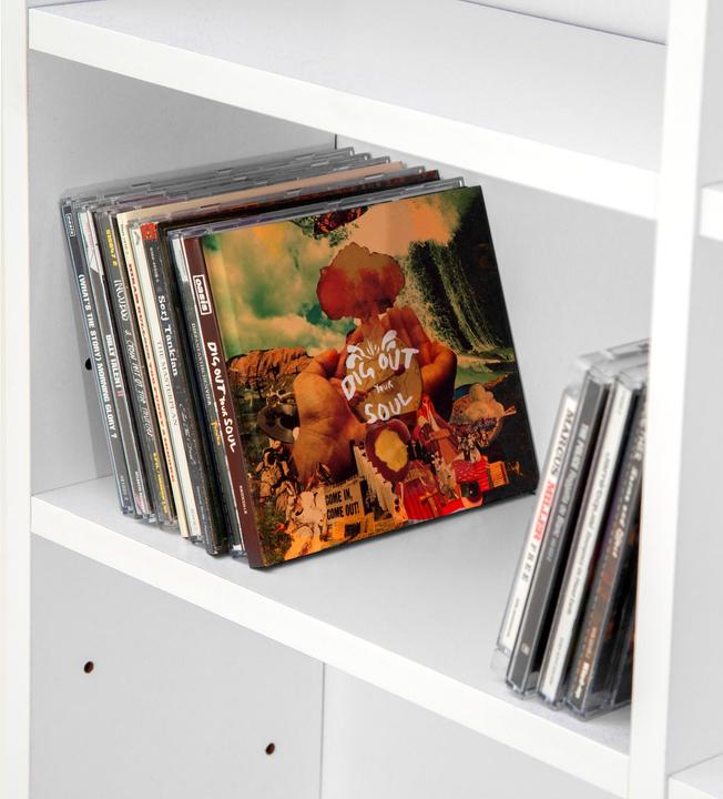 Immagine prodotto tectake Scaffale per i media (102 x 23,5 x 180 cm)