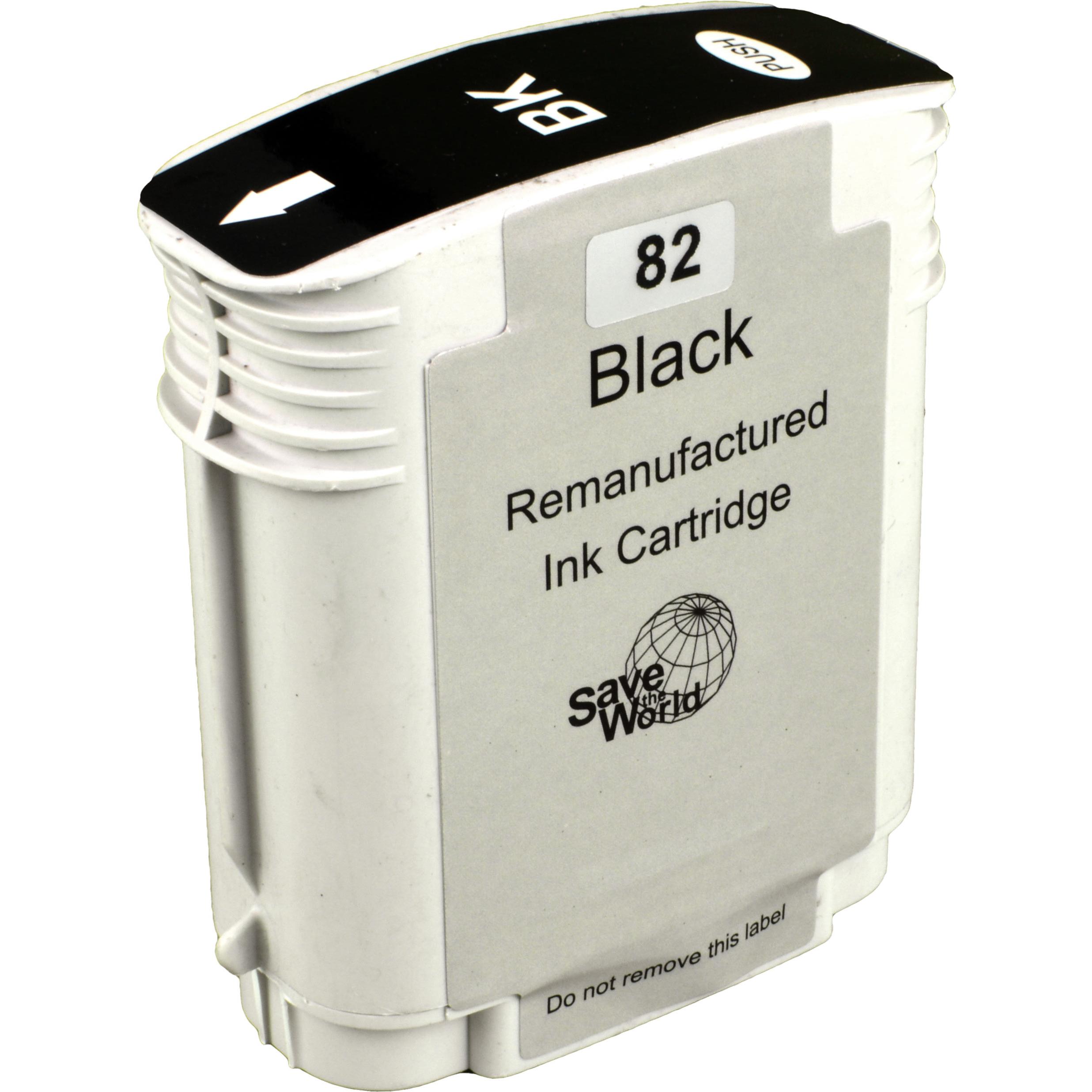 Ampertec, Druckerpatrone, Tinte ersetzt HP CH565A 82 schwarz (BK)