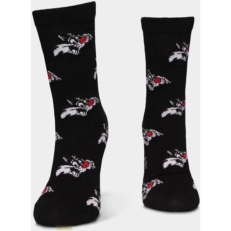 Thumbnail - Looney Tunes, Herren, Socken, Crew Socks (3Pack), Schwarz, (3er Pack, 43, 46)