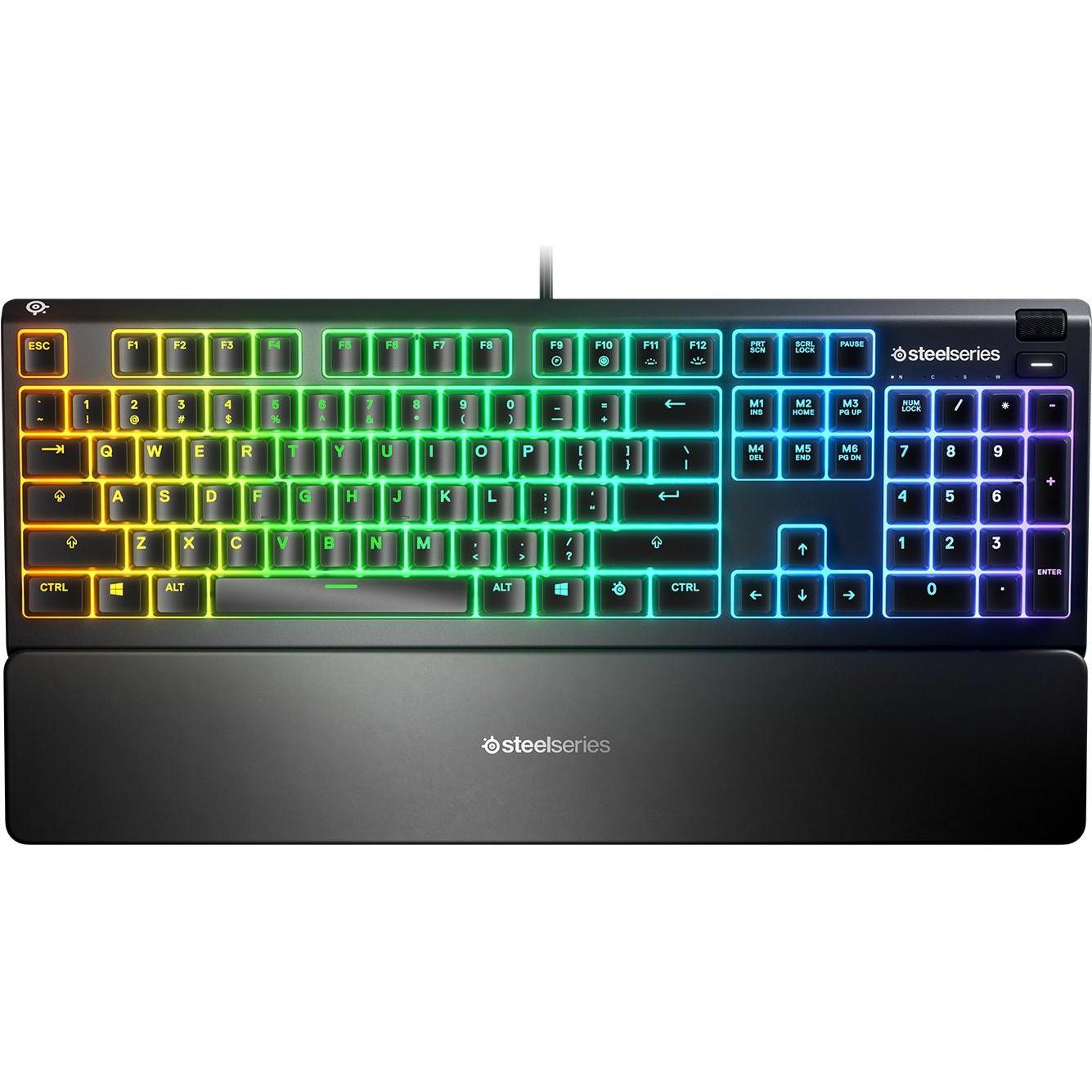 SteelSeries Apex 3 (Eng. Int., Kabelgebunden), Tastatur, Schwarz