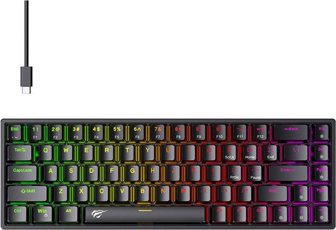 Produktbild Havit KB865L Mechanical Gaming Keyboard RGB ( black ) (US)