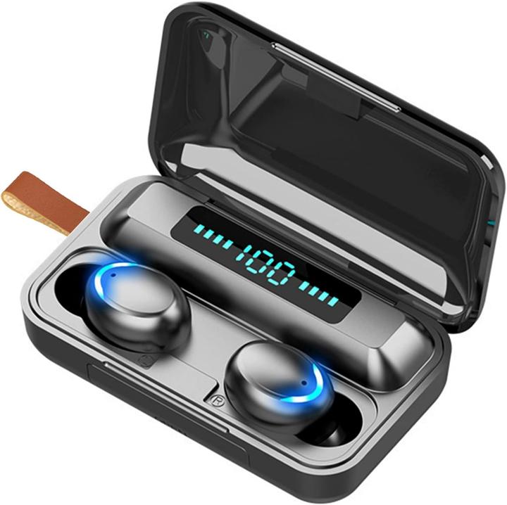 Produktbild Jmamba Drahtlose Kopfhörer mit Bluetooth 5.0, Touchsteuerung, IPX8 wasserdicht, digitalem LED-Display (6 h, Kabellos)