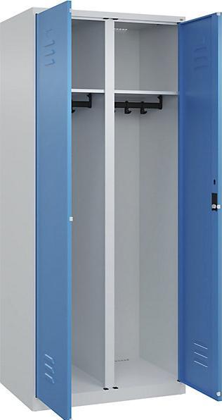 Actual product image C+P Black and white locker Classic PLUS (80 cm, 185 cm)