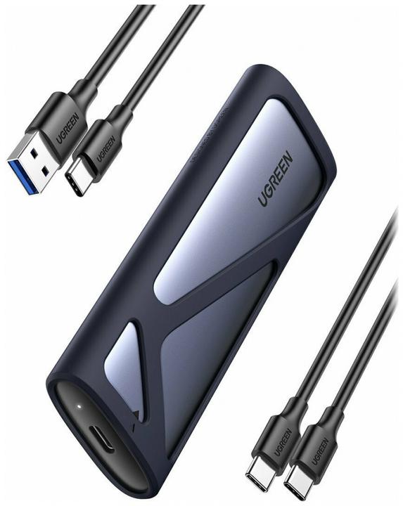 Productafbeelding Ugreen CM400 M.2 SSD behuizing, NVMe, SATA, 10Gbps, USB-C (Grijs) (M.2 2280)
