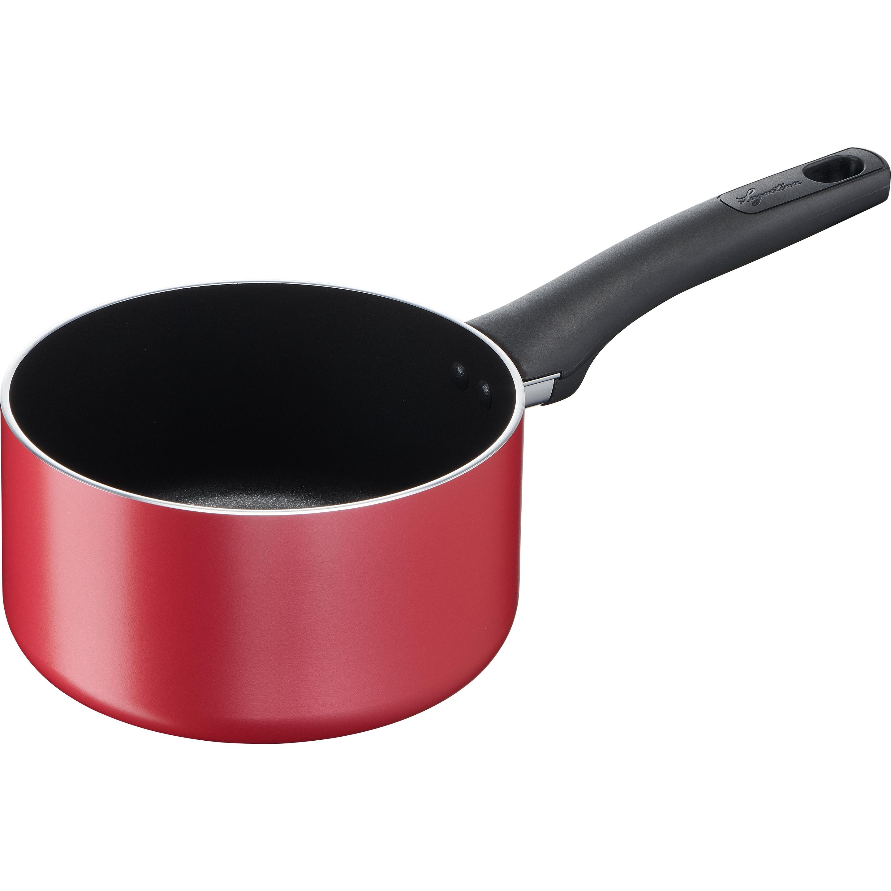 Lagostina Rosso Casseruola 18Cm Fonda Cucina, Padella + Pentola,