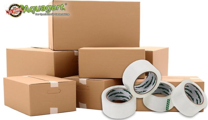 Produktbild Aquagart 12 x Profi Klebeband Paketband extra stark Paketklebeband 50mm x 66m transparent (50 mm)