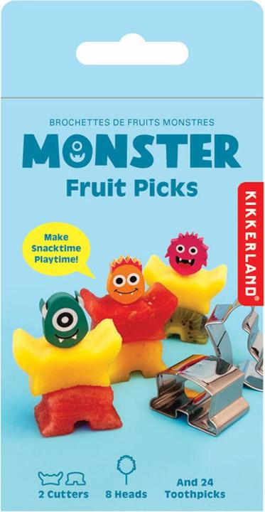 Actual product image Kikkerland Monster Fruit Cutters
