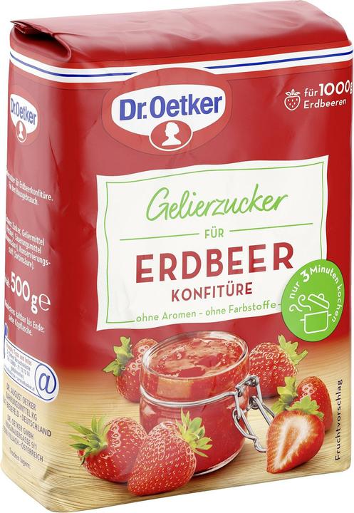 Produktbild Dr. Oetker Gelierzucker für Erdbeere Konfitüre (500 g)