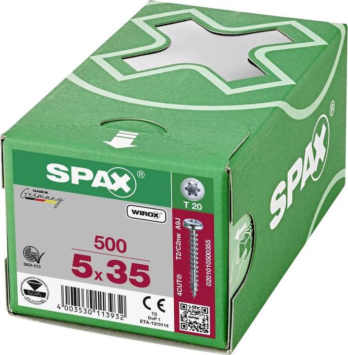 Actual product image Spax Chipboard screws PH T20 5,0x35 mm (500 Screws per piece)