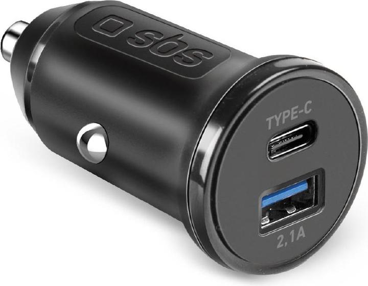Image du produit SBS TECRTC1USB2AUL Chargeur pour appareils mobiles voiture noir