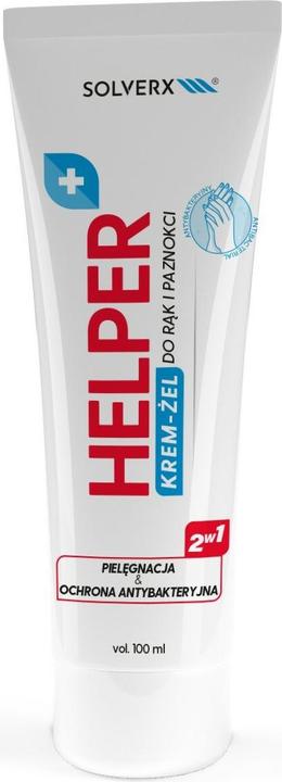 Solverx Helper Cream-Gel For Hands And Nails Care & Antibacterial Protection 100Ml (100 ml)