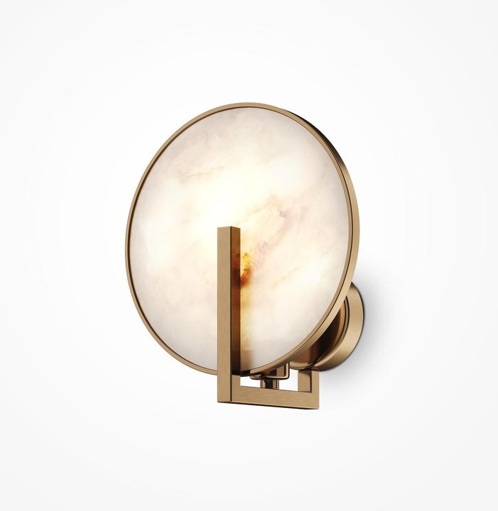Actual product image Maytoni Marmo Wall Lamp, Wall Lamp E14 Gold Colour (E14)