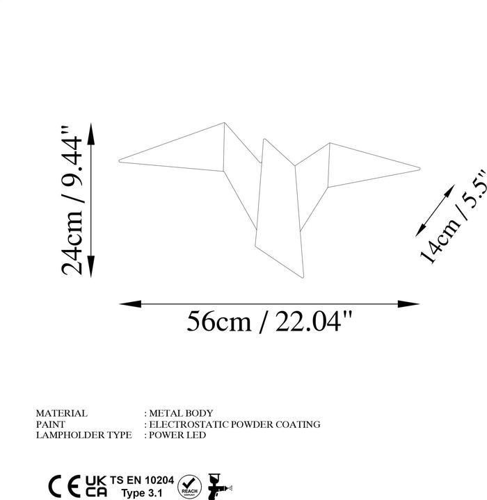 Produktbild Opviq Pacali Wall Lamp