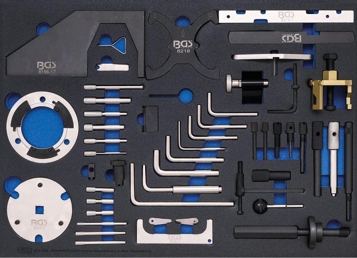 BGS Werkplaatswagen inzetstuk 3/3: Motor afstelgereedschap set | voor Ford, VW, Seat, Mazda, Volvo