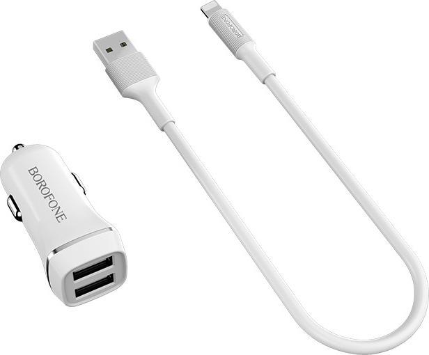 Borofone 2x spina USB-A 2.4 A (BFO-BZ2-LW)