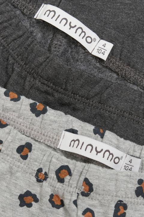 Produktbild Minymo Leggings 2er Set Greymelange Gr. 98 (98)