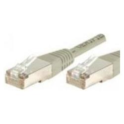 Exertis Connect Patchkabel F/UTP, CAT.6A, grau, 30,0 m Für 10 Gigabit/s, mit besonders schmalem Knickschutz (F/UTP, CAT6...