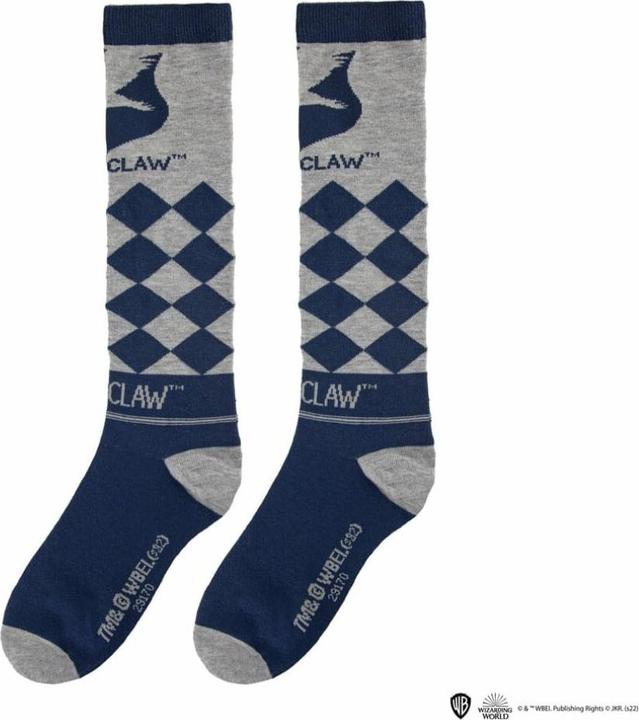 Immagine prodotto Cinereplicas Set di 3 calzini Ravenclaw al ginocchio - Harry Potter CR1643 (confezione da 3, 35 - 40)