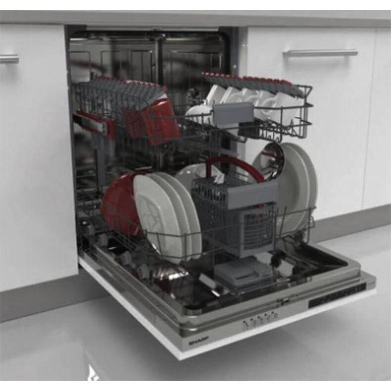 Thumbnail - Sharp QW-NI14I47DX-DE, Geschirrspüler Einbau, Silber