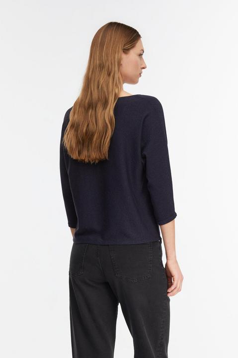 Produktbild Comma Strickpullover Allover-Plated-Pullover mit Glitzergarn und 3/4-Ärmeln (42)