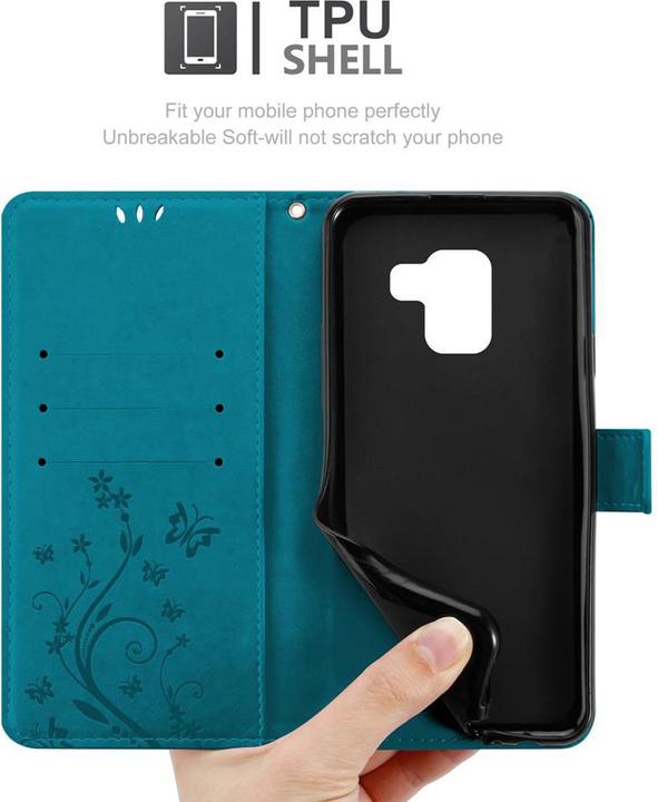 Image du produit Cadorabo Pochette Flower Book (Samsung Galaxy A8 (2018))