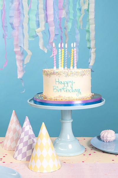 Image du produit Partydeco Bougies Torsade Multicolore (6pcs) (6 pcs)