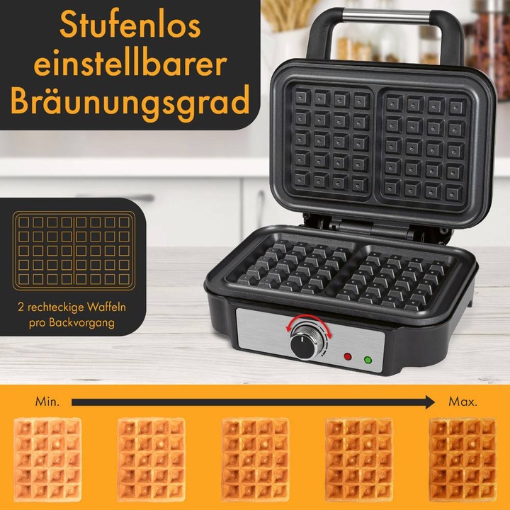 Produktbild Proficook Prof Waffelautomat 2-fach WA 1240 ed Brüsseler