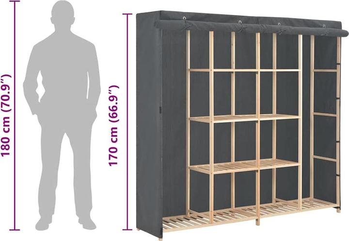 Actual product image vidaXL Schrank (173 x 40 x 170 cm)