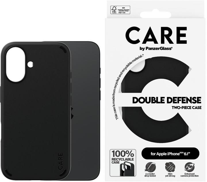 Image du produit PanzerGlass CARE by PG Double Def BLK iPhone16 6.1 (Apple iPhone 16)