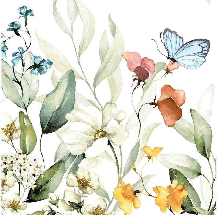 Paper + Design Serviette de table à motif 25x25cm printemps (20 pcs, 24 x 24 cm)