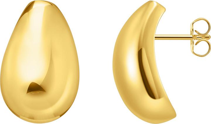 Thomas Sabo Boucles d'oreilles en forme de goutte d'eau (Or jaune 750 plaqué or, Argent sterling 925)
