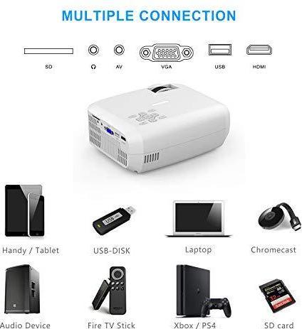 Actual product image Topvision Mini Beamer (HD, 7000 lm)