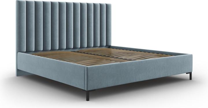 Image du produit Micadoni Lit Coffre en Velours Avec Tête de Lit, "Allison", 220x170x130Fabriqué en Europe (160 x 200 cm)