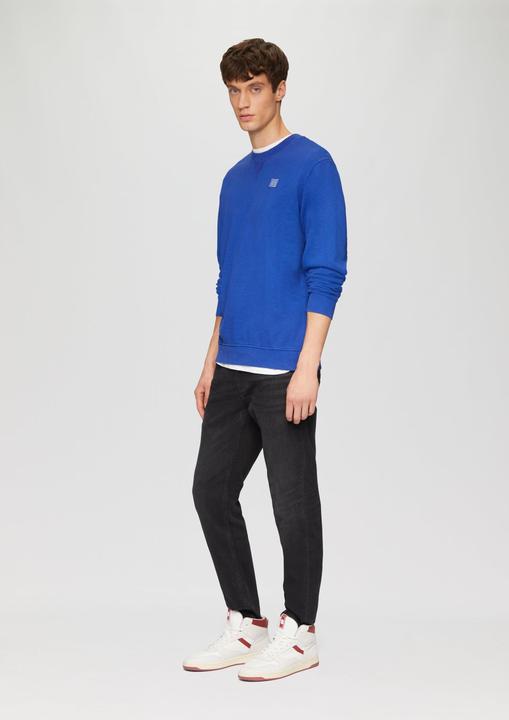 Image du produit s.Oliver Sweatshirt mit Garment Dye und Logo-Detail (S)