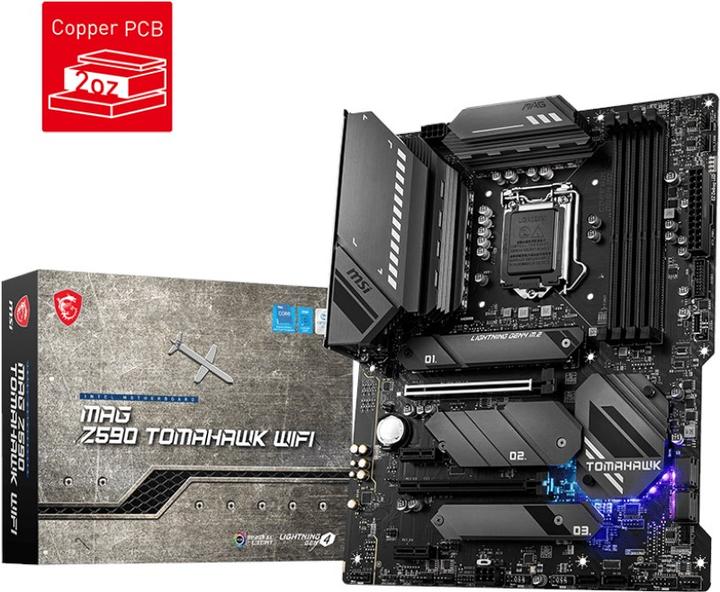 Produktbild MSI MAG Z590 TOMAHAWK WIFI (LGA 1200, Intel Z590, ATX)
