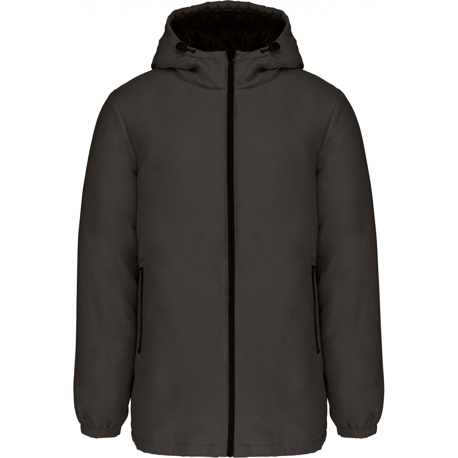 Kariban, Jacke, Recycelte Kapuzenparka (XS), Grau, XS