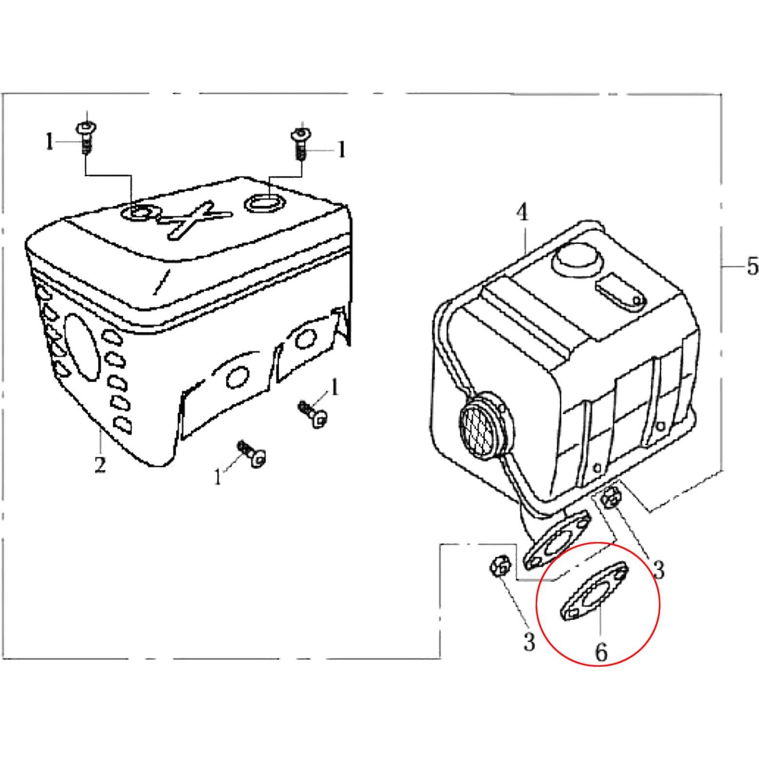 Thumbnail - Wiltec, Zubehör Gartenmaschinen, LIFAN Benzinmotor 6,5 PS Ersatzteil Dichtungssatz Dichtungen Set Benzin Motor