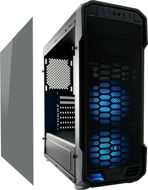 Actual product image LC-Power Case Gaming 984B-ON Dragonslayer-2 Black USB3. - Case (Mini-ITX)