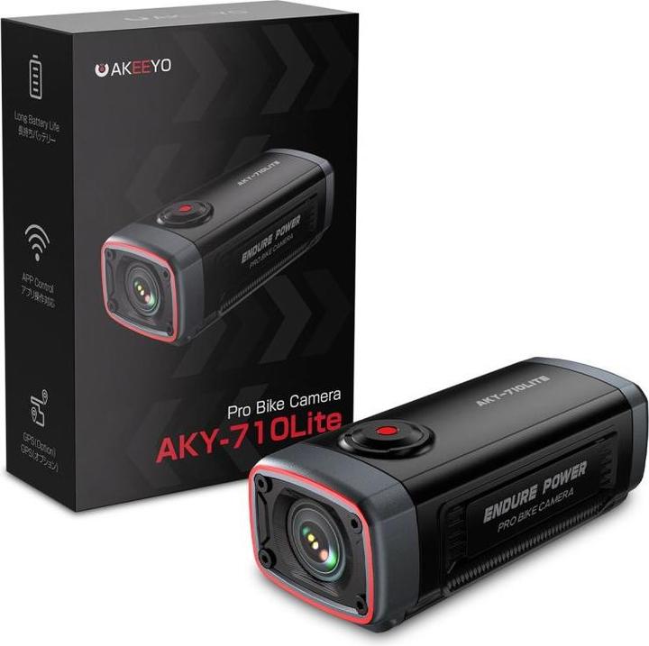 Garmin AKEEYO 710 Lite Lenker-Actionkamera für Fahrräder und Motorräder – Schwarz (WLAN, Full HD)