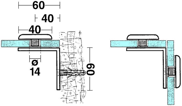 Produktbild Werkstarck Glasverbinder 90° (1 Stk.)