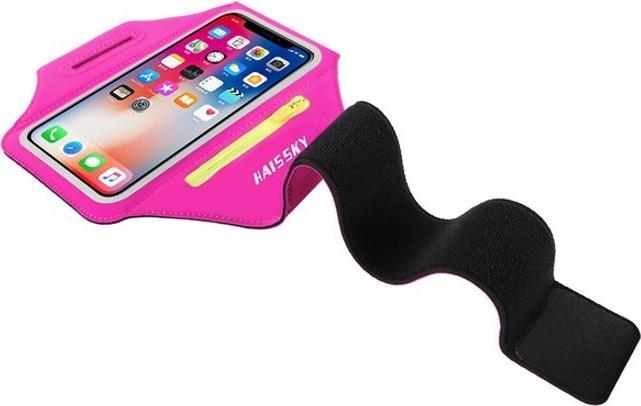 Actual product image Haissky Sport wristband with compartment for AirPods charging case