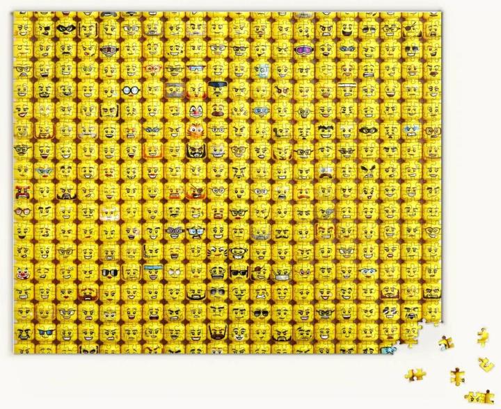 Actual product image Abrams & Chronicle LEGO Minifigure Faces 1000-Piece Puzzle (1000 pieces)