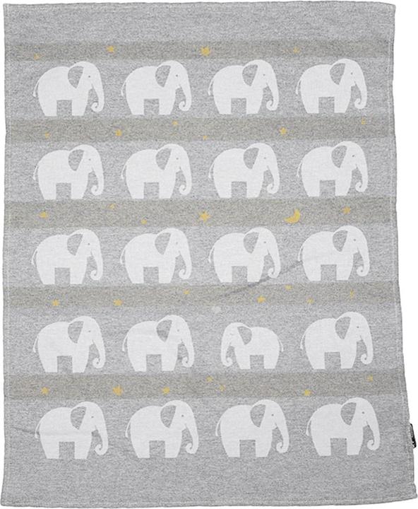 Actual product image David Fussenegger Baby blanket Lima Elephant grey (90 x 65 cm)