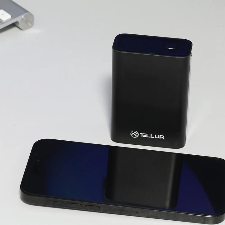 Image du produit Tellur PD702 Compact Pro 20000mAh power bank QC3.0 22.5W + PD20W, LCD display, black (22.50 W, 77 Wh)